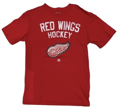 Detroit Red Wings Men's Distressed Majestic T-Shirt