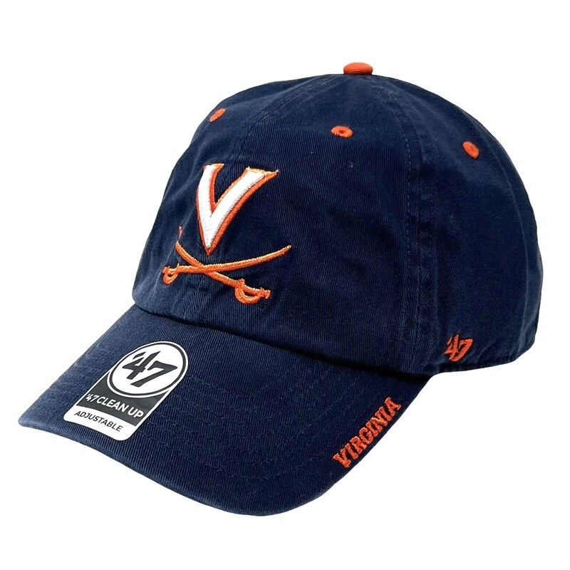 Virginia Cavaliers Men’s 47 Brand Clean Up Adjustable Hat