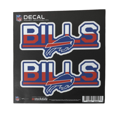 Buffalo Bills 6" x 6" Repositionable Team Decal