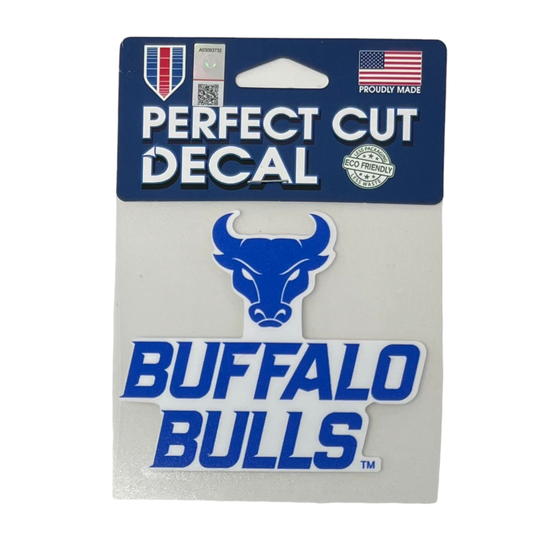 Buffalo Bulls 4" x 4" Perfect Cut Color Decal