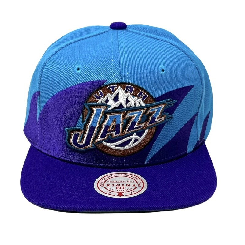 Utah Jazz Men’s Mitchell & Ness NBA Sharktooth Snapback Hat