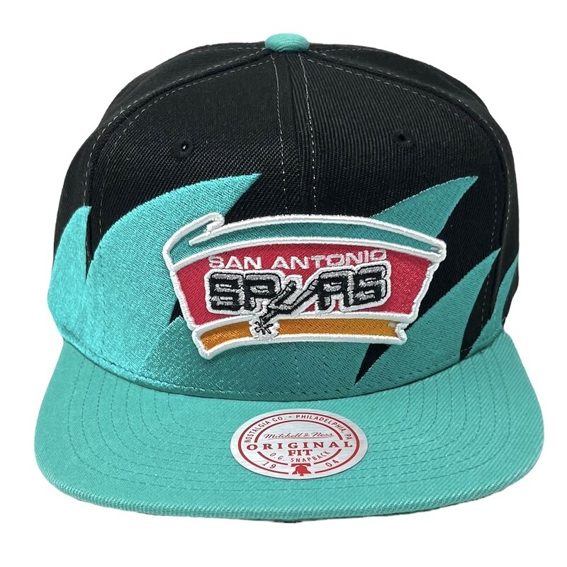 San Antonio Spurs Men’s Mitchell & Ness NBA Sharktooth Snapback Hat
