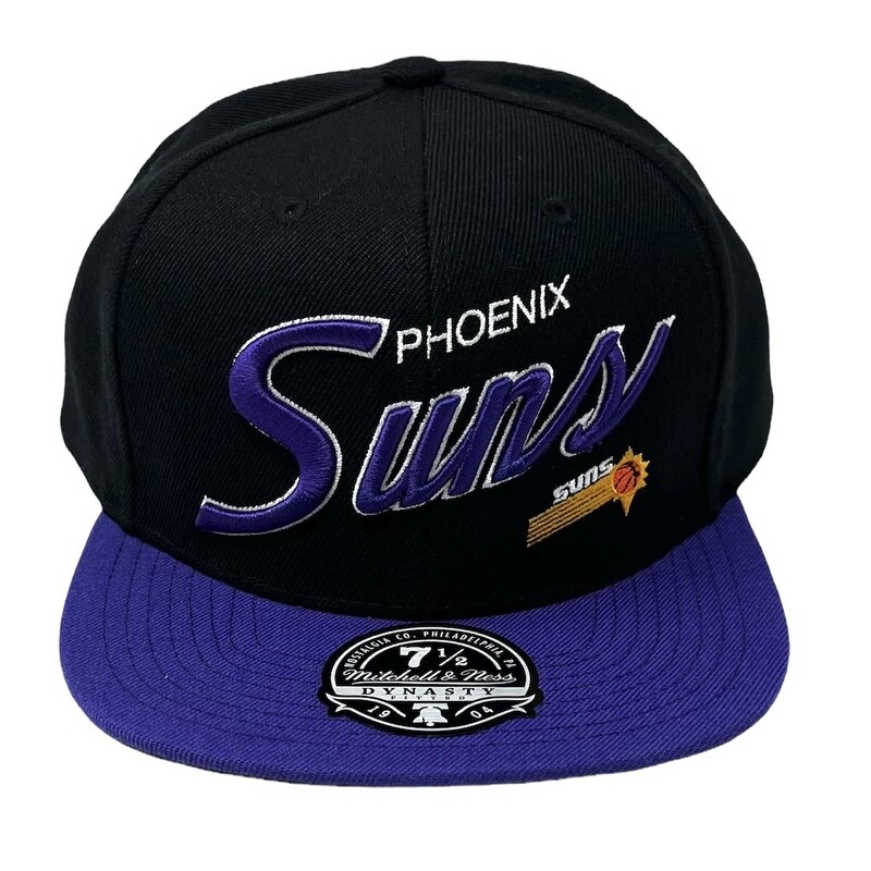 Phoenix Suns Men’s Mitchell & Ness Team Script 2.0 HWC Fitted Hat
