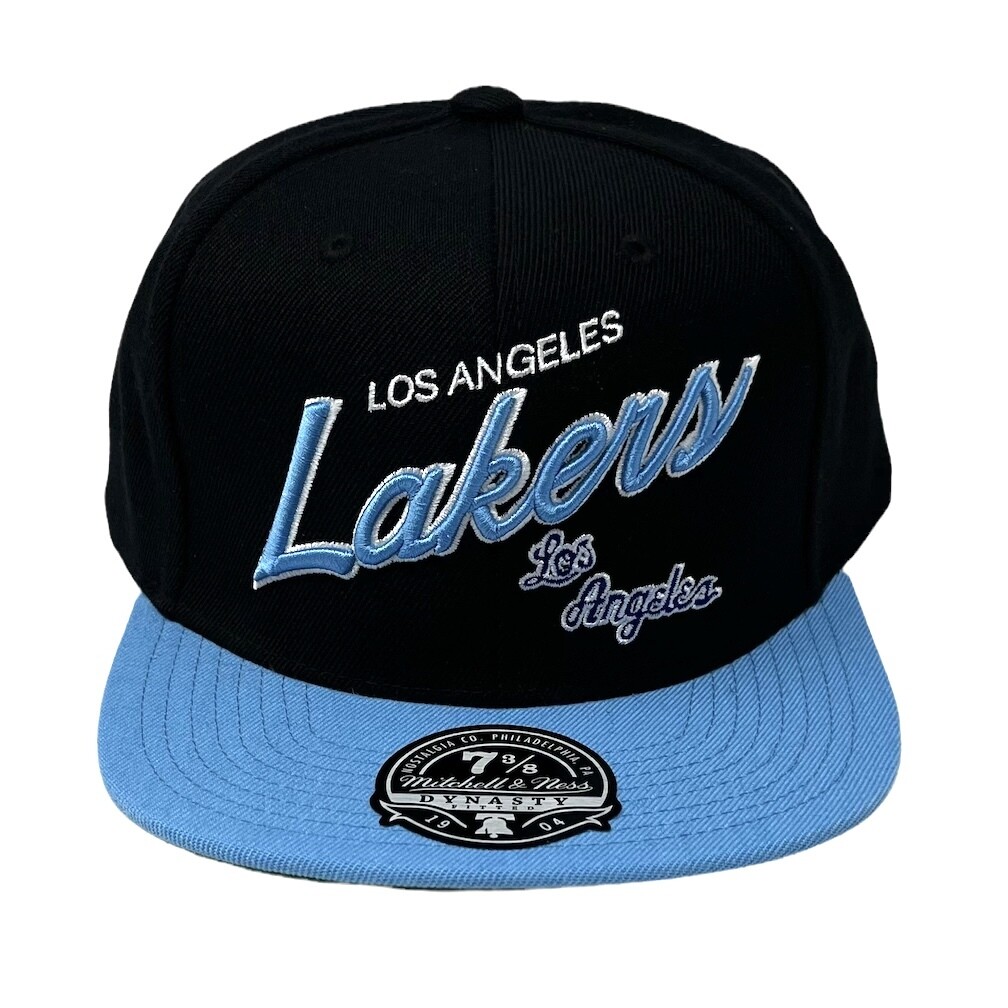 Los Angeles Lakers Men’s Mitchell & Ness Team Script 2.0 HWC Fitted Hat