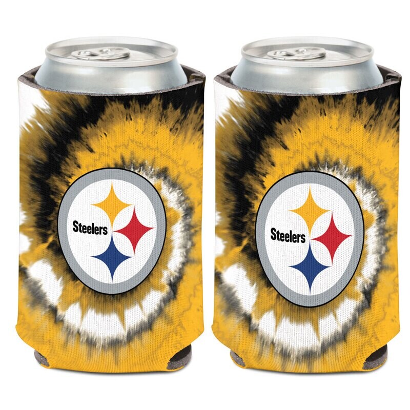 Pittsburgh Steelers Tie Dye 12 Ounce Can Cooler Koozie