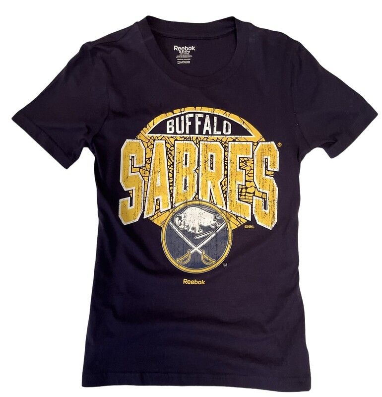 Buffalo Sabres Youth NHL Navy Distressed T-Shirt