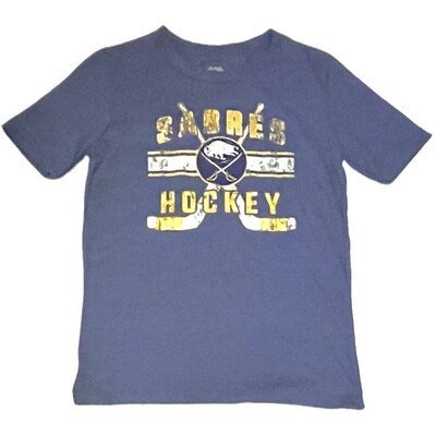 Buffalo Sabres Youth NHL Blue Distressed T-Shirt