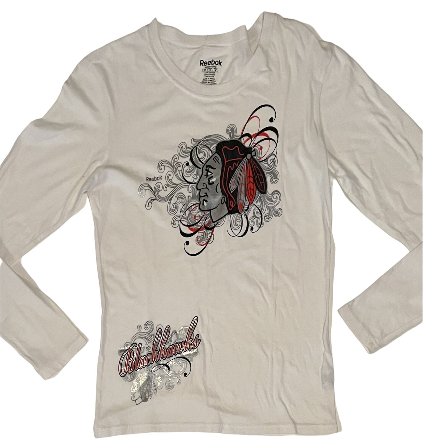Chicago Blackhawks Women's Reebok Long Sleeve Shirt