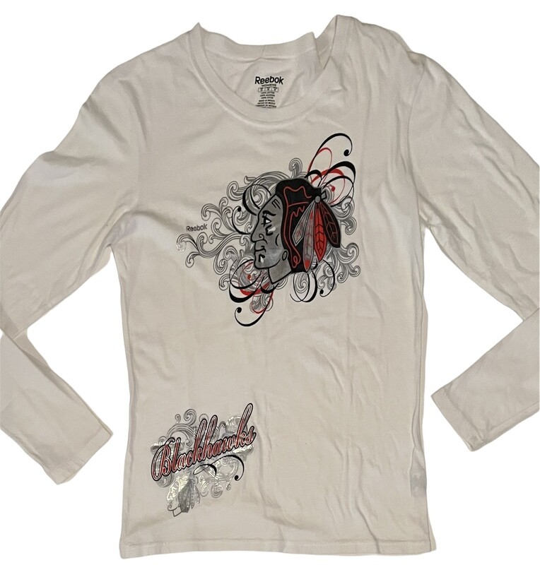 Chicago Blackhawks Women's Reebok Long Sleeve Shirt Chicago Blackhawks Women's Reebok Long Sleeve Shirt