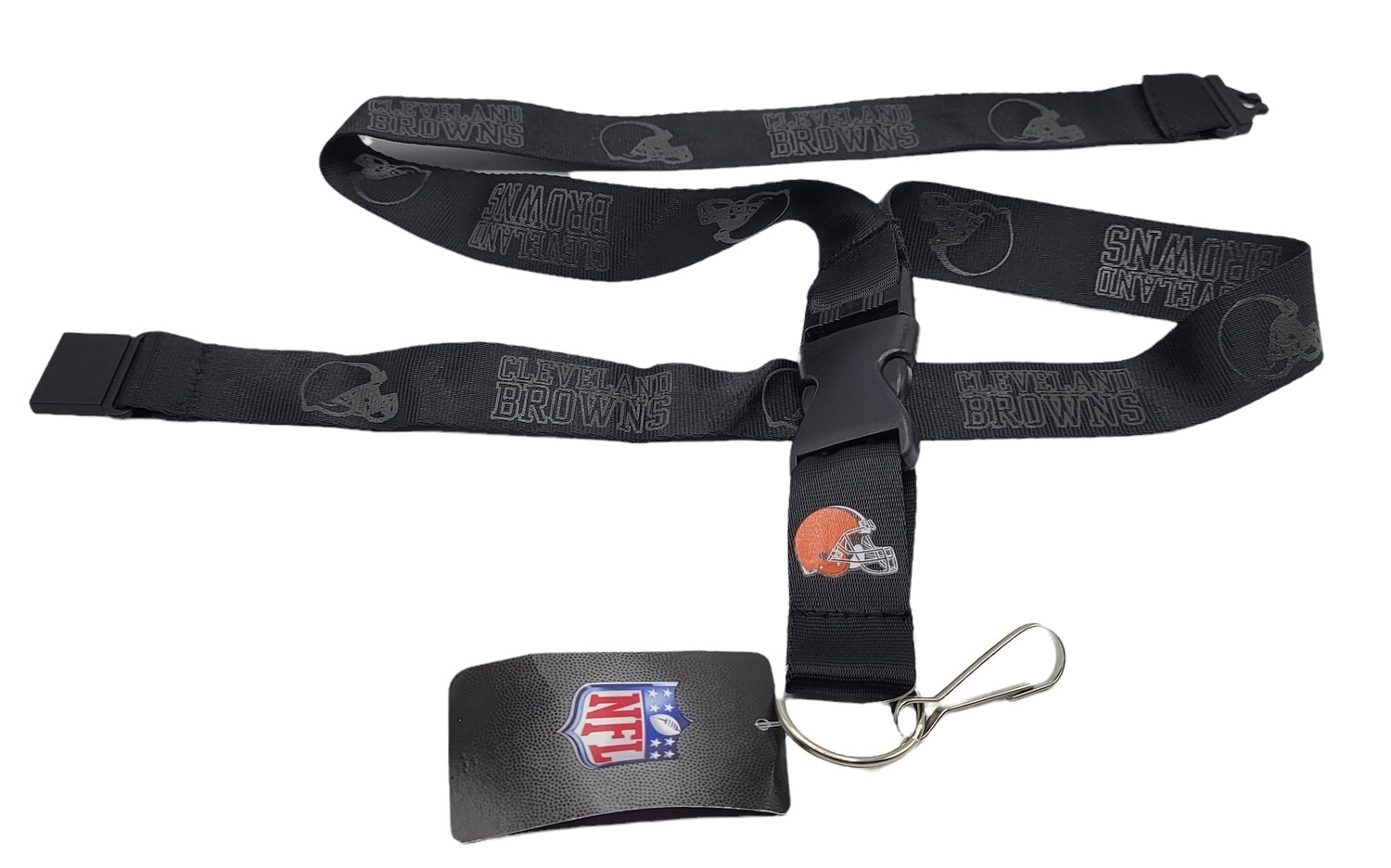 Cleveland Browns Black 1” Lanyard