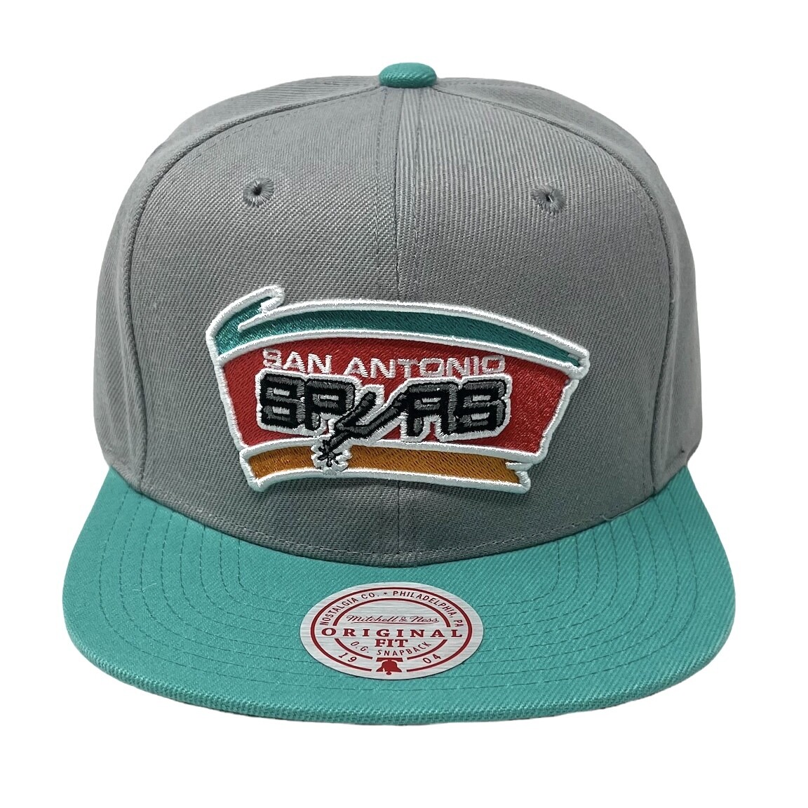 San Antonio Spurs 2-Tone Men’s Mitchell & Ness NBA Core Snapback Hat
