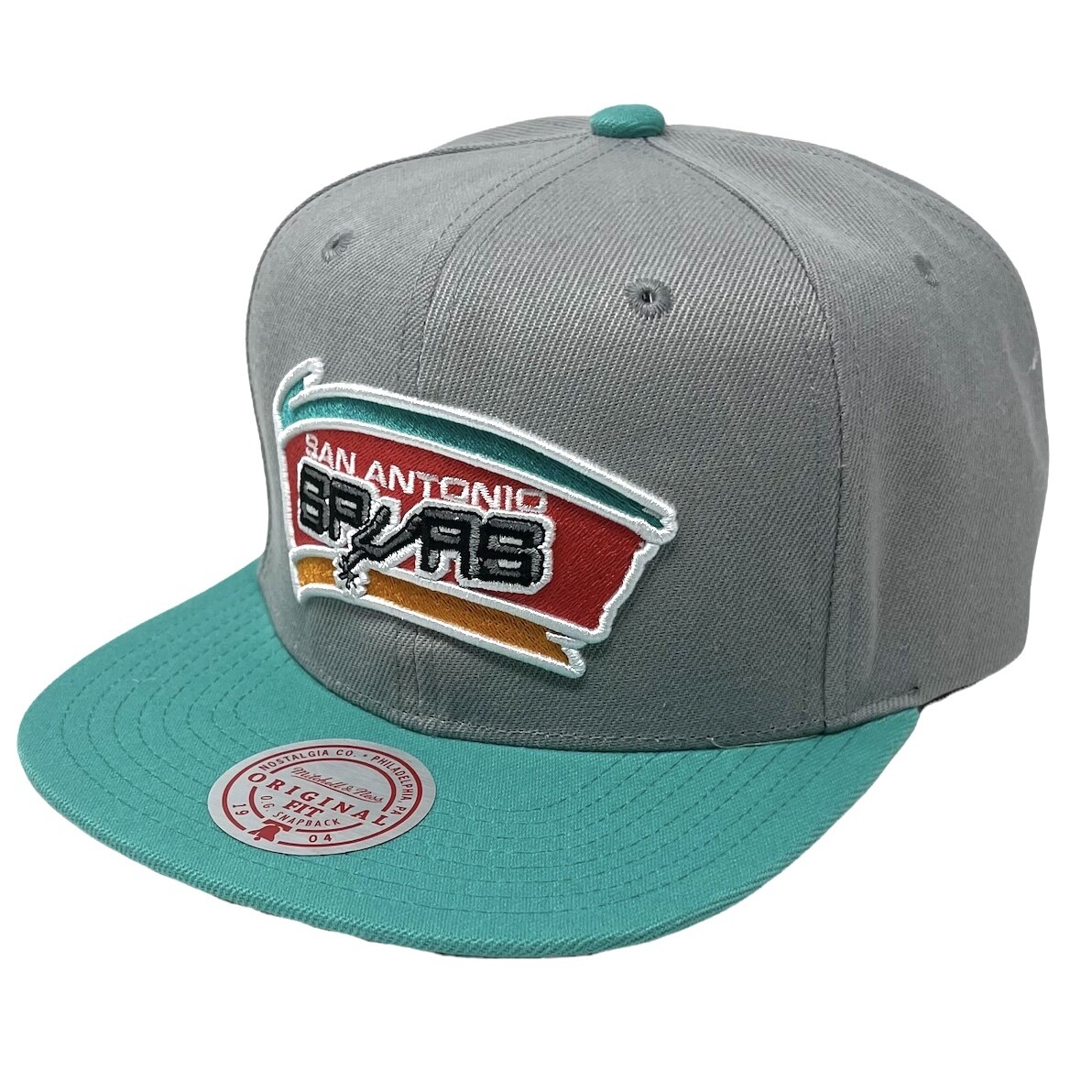 San Antonio Spurs 2-Tone Men’s Mitchell & Ness NBA Core Snapback Hat