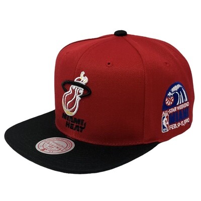 Miami Heat Men’s Mitchell & Ness 1990 All Star Color Snapback Hat
