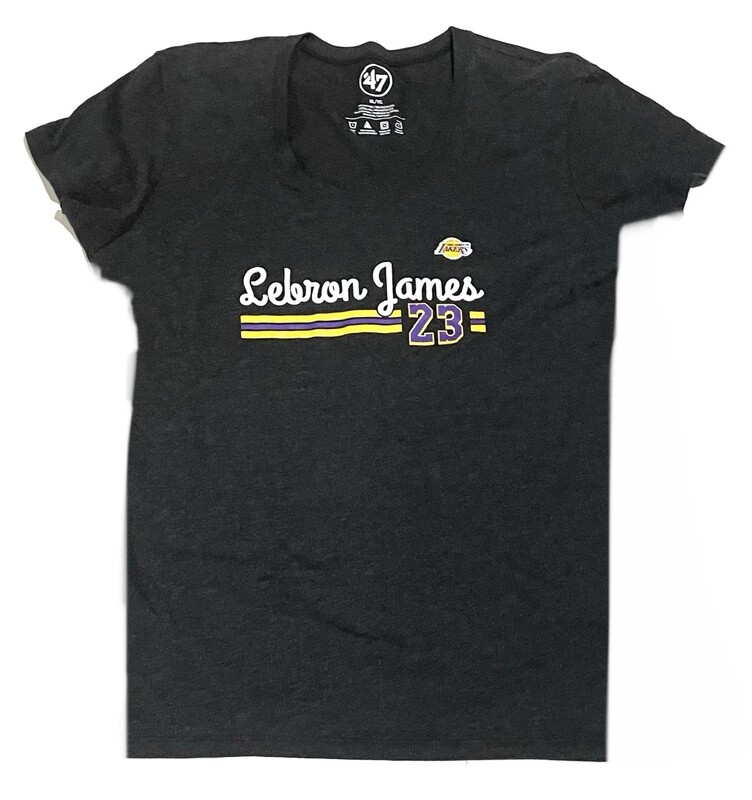 Los Angeles Lakers Lebron James Women's 47 Club Scoop Shirt