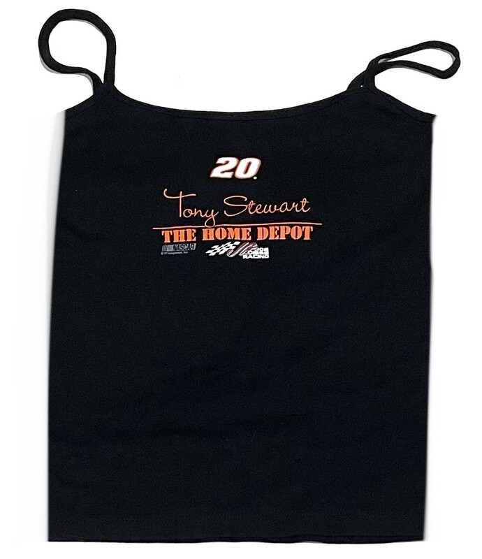 Tony Stewart #20 Women’s Black Cotton Tank Top