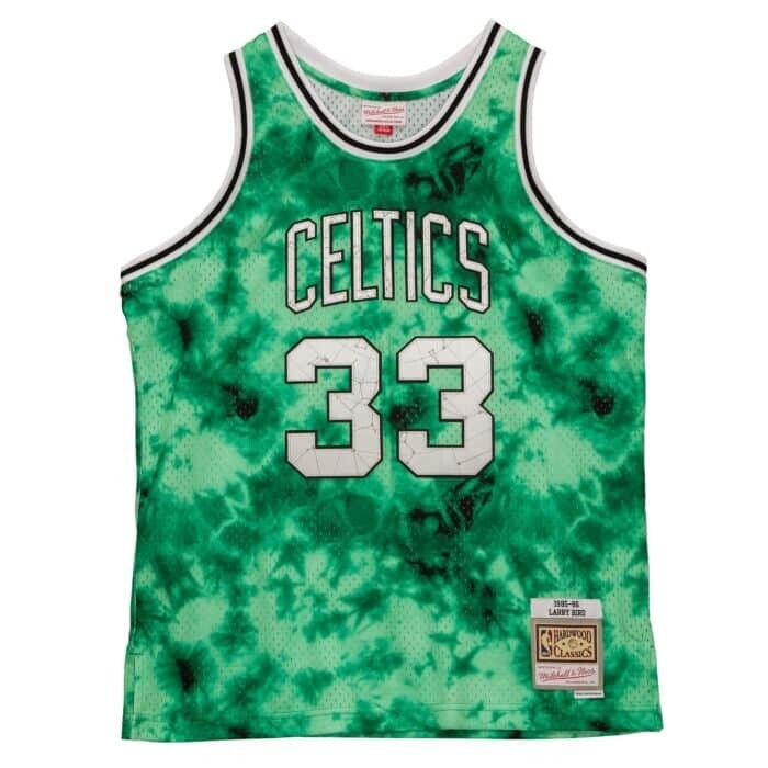 Boston Celtics Larry Bird 1985-86 Men’s Galaxy Mitchell & Ness Swingman Jersey