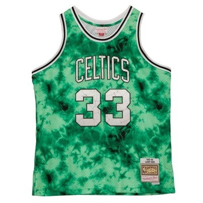 Boston Celtics Larry Bird 1985-86 Men’s Galaxy Mitchell & Ness Swingman Jersey