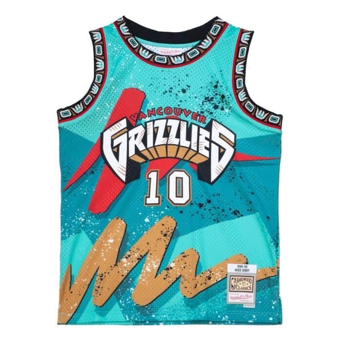 Vancouver Grizzlies Mike Bibby 1998-99 Men’s Hyper Mitchell & Ness Swingman Jersey