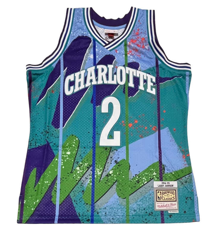 Charlotte Hornets Larry Johnson 1992-93 Men’s Hyper Mitchell & Ness Swingman Jersey