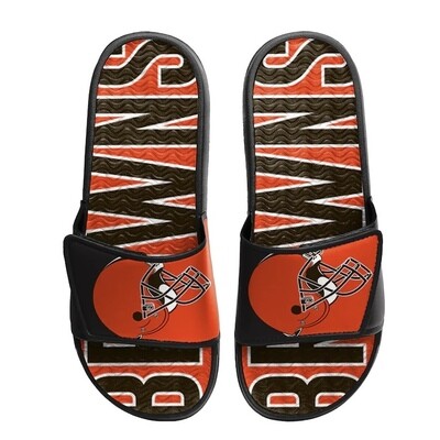 Cleveland Browns Men’s Logo Gel Slide Sandals Cleveland Browns Men’s Logo Gel Slide Sandals