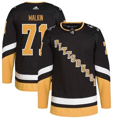 Pittsburgh Penguins Evgeni Malkin Black Alternate Men's Adidas Authentic Pro Player Jersey
