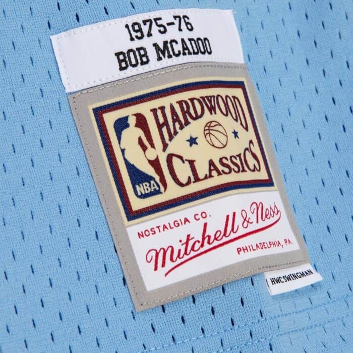 Men's Buffalo Braves Bob Mcadoo Mitchell & Ness Blue 1975-76 Hardwood Classics Swingman Jersey
