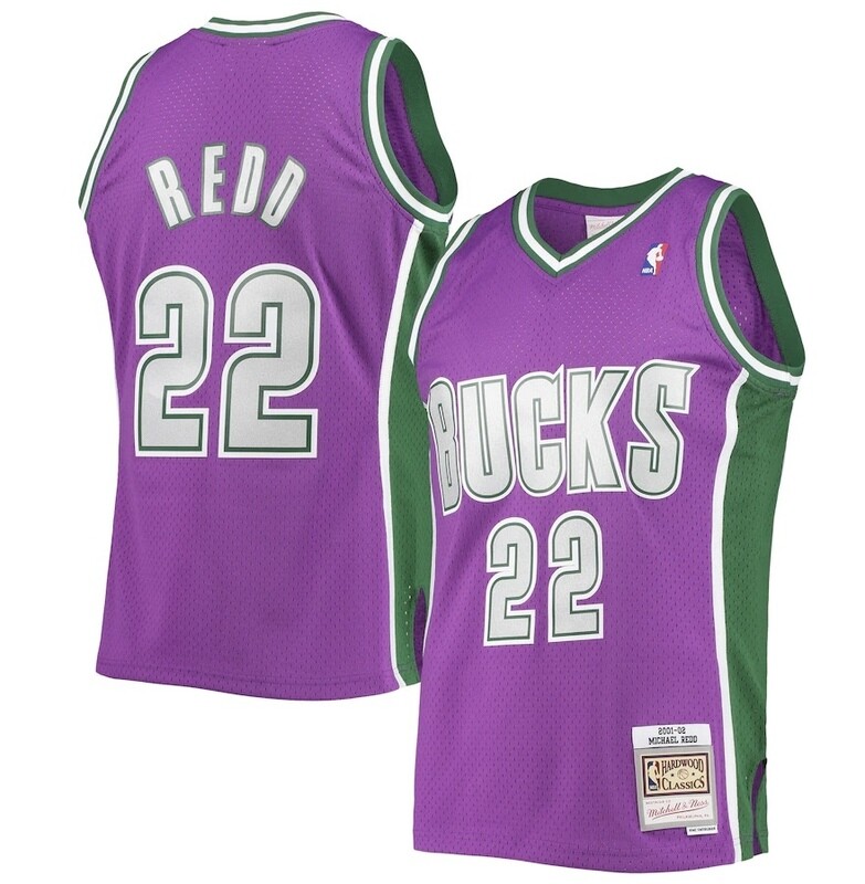 Milwaukee Bucks Michael Redd 2001-02 Purple Mitchell & Ness Men’s Swingman Jersey