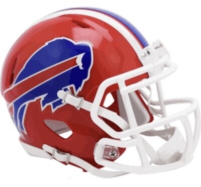 Buffalo Bills 1987-01 Throwback Speed Riddell Mini Helmet