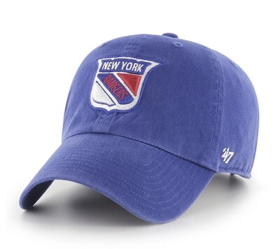 New York Rangers Men's 47 Brand Clean Up Adjustable Hat