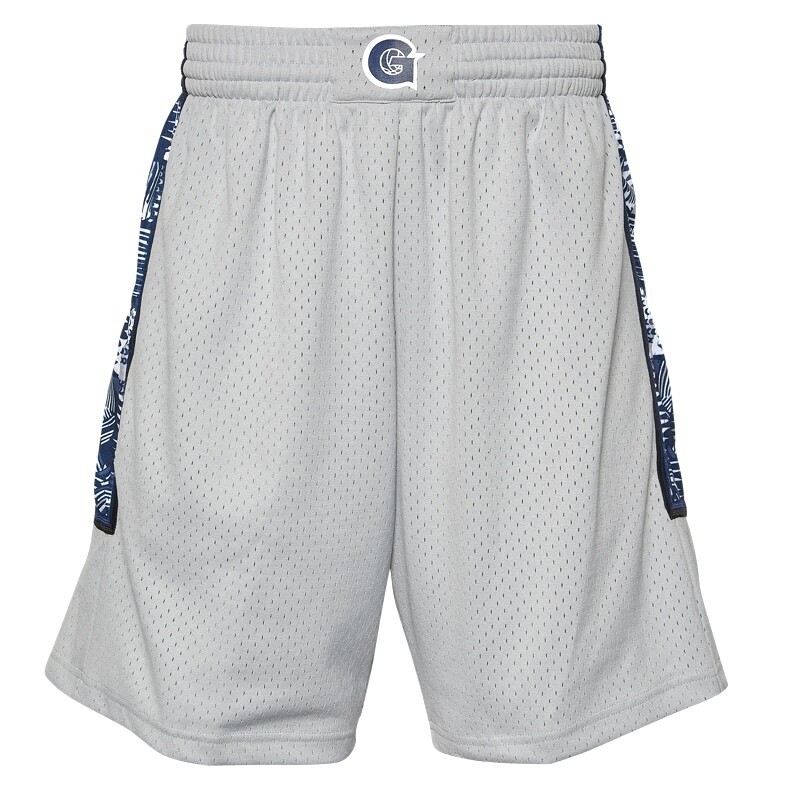Georgetown Hoyas 95-96 Men's Grey Mitchell & Ness Swingman Shorts