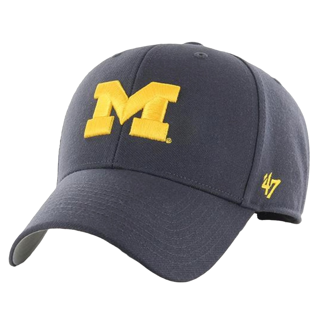 Michigan Wolverines Navy Men’s 47 Brand MVP Adjustable Hat