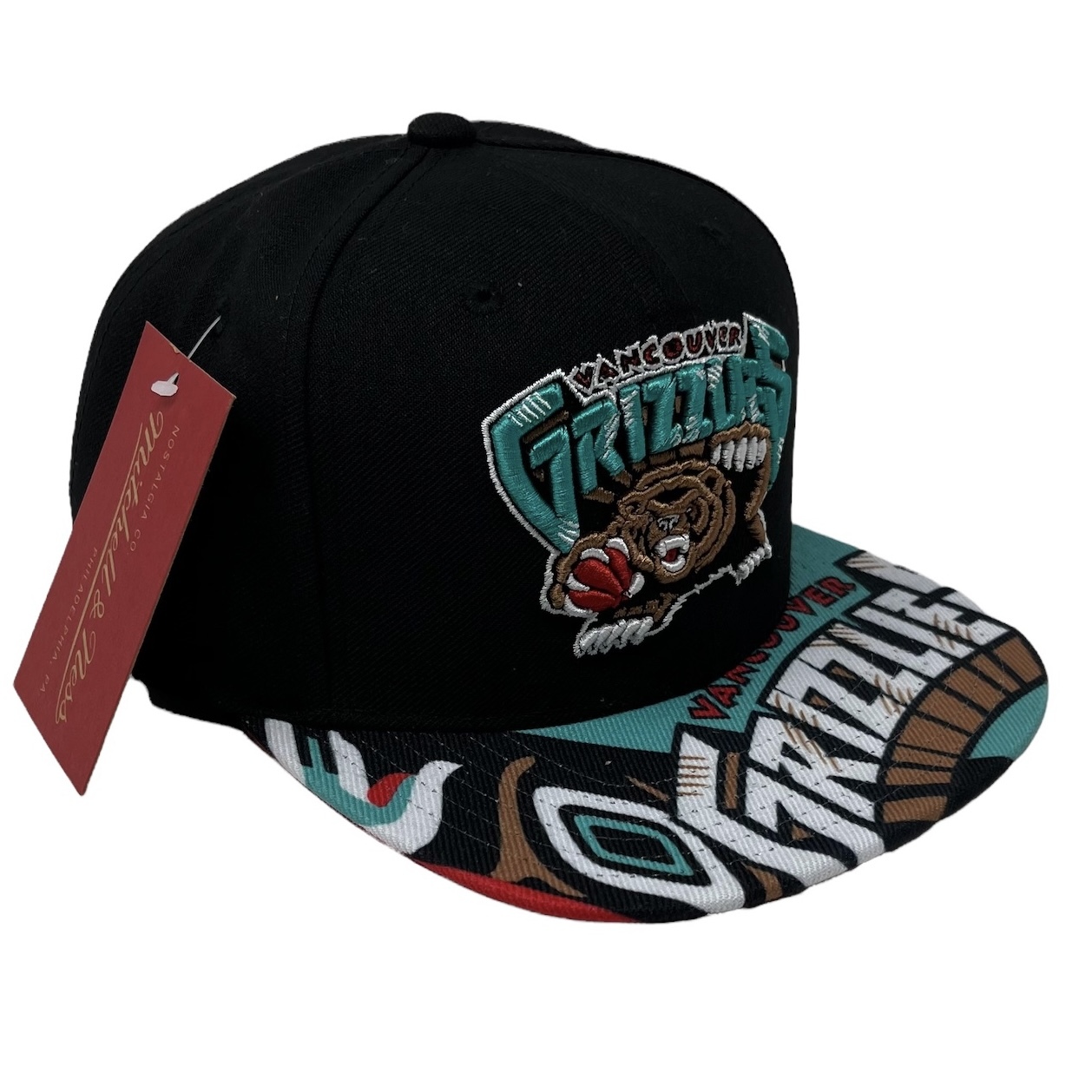 Mitchell & Ness Men's Mitchell & Ness White Vancouver Grizzlies Canada Day  Package Snapback Adjustable Hat