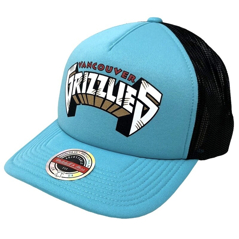 Vancouver Grizzlies Men’s NBA Jersey Hook Trucker Mitchell & Ness Snapback Hat