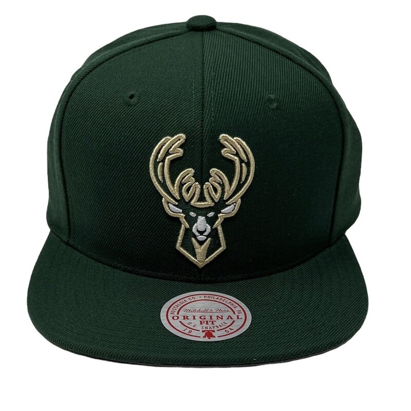 Milwaukee Bucks Men’s Mitchell & Ness NBA Team Ground 2.0 Snapback Hat