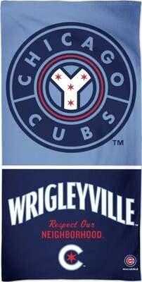 Chicago Cubs Wrigleyville Beach Towel