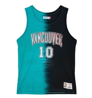Vancouver Grizzlies Mike Bibby Men’s NBA Tie Dye Tank Top