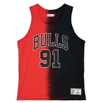 Chicago Bulls Dennis Rodman Men’s NBA Tie Dye Tank Top