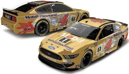 Kevin Harvick #4 Mobil 1 Thousand.com 2021 Mustang 1:64 Scale Diecast Car