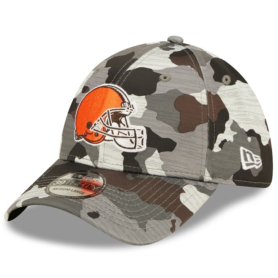 Cleveland Browns Men’s New Era Camo 39Thirty Training Camp Flex Fit Hat