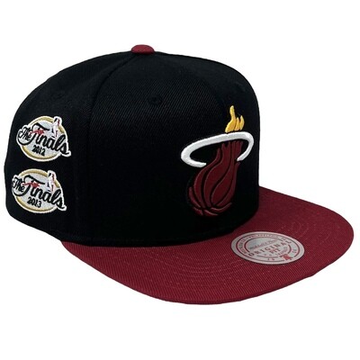 Miami Heat Men’s NBA Finals Patched Up Mitchell & Ness Snapback Hat Miami Heat Men’s NBA Finals Patched Up Mitchell & Ness Snapback Hat
