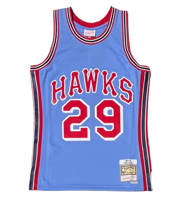 Atlanta Hawks Paul Silas 1968-69 Baby Blue Mitchell & Ness Men's Swingman Jersey