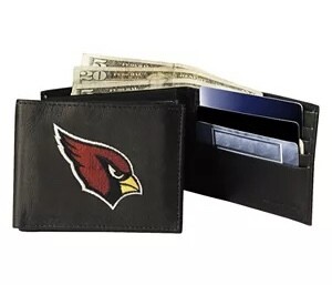 Arizona Cardinals Genuine Leather Billfold Wallet