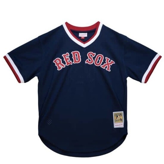 Boston Red Sox Nomar Garciaparra 1997 Men's Blue Mitchell & Ness BP Jersey