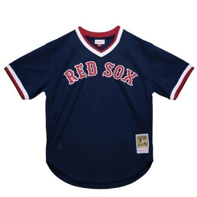 Boston Red Sox Nomar Garciaparra 1997 Men's Blue Mitchell & Ness BP Jersey