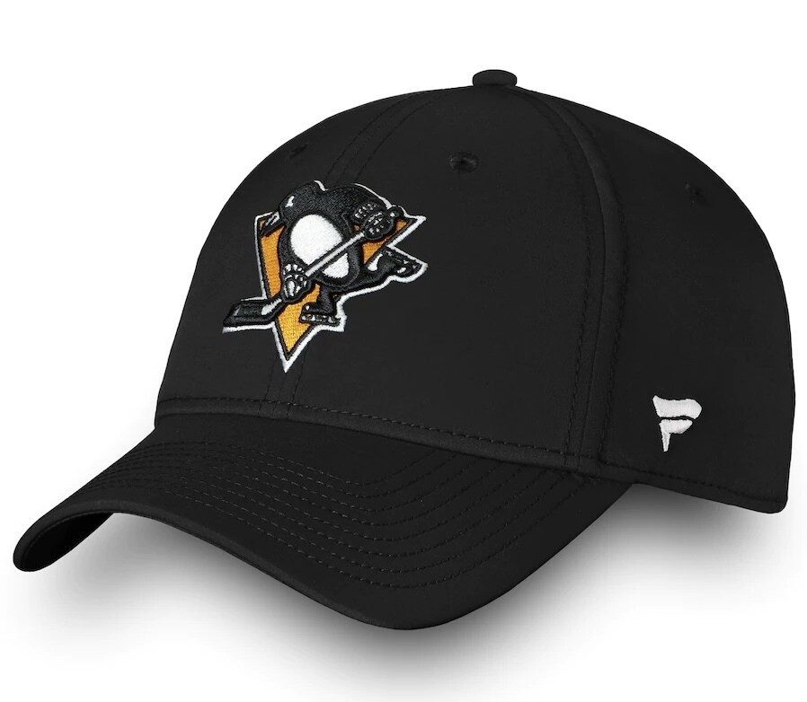 Pittsburgh Penguins Men’s Black Fanatics Stretch Fit Hat