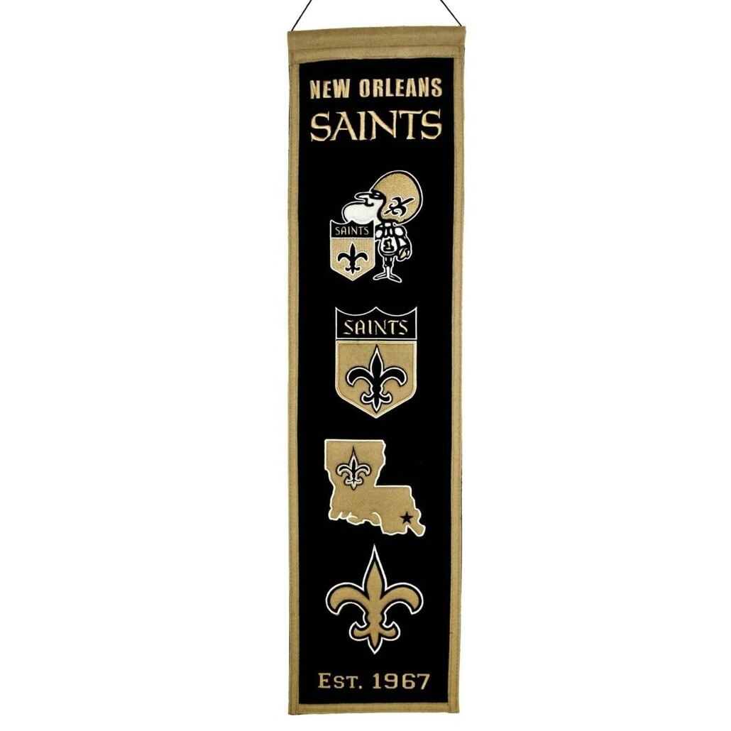 New Orleans Saints 8" x 32" Heritage Banner