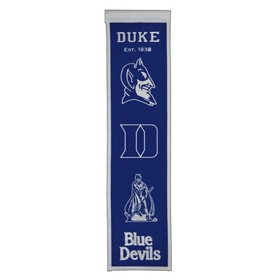 Duke Blue Devils 8" x 32" Heritage Banner