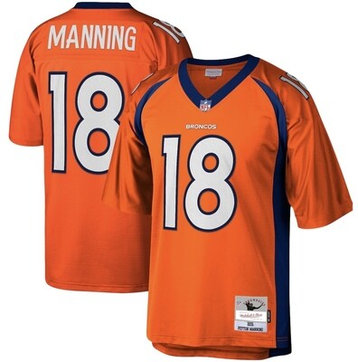 Denver Broncos Peyton Manning 2015 Orange Men's Mitchell & Ness Legacy Jersey