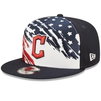 Cleveland Guardians Men’s New Era Navy 4th of July 9FIFTY Snapback Adjustable Hat