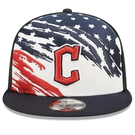 Cleveland Guardians Men’s New Era Navy 4th of July 9FIFTY Snapback Adjustable Hat